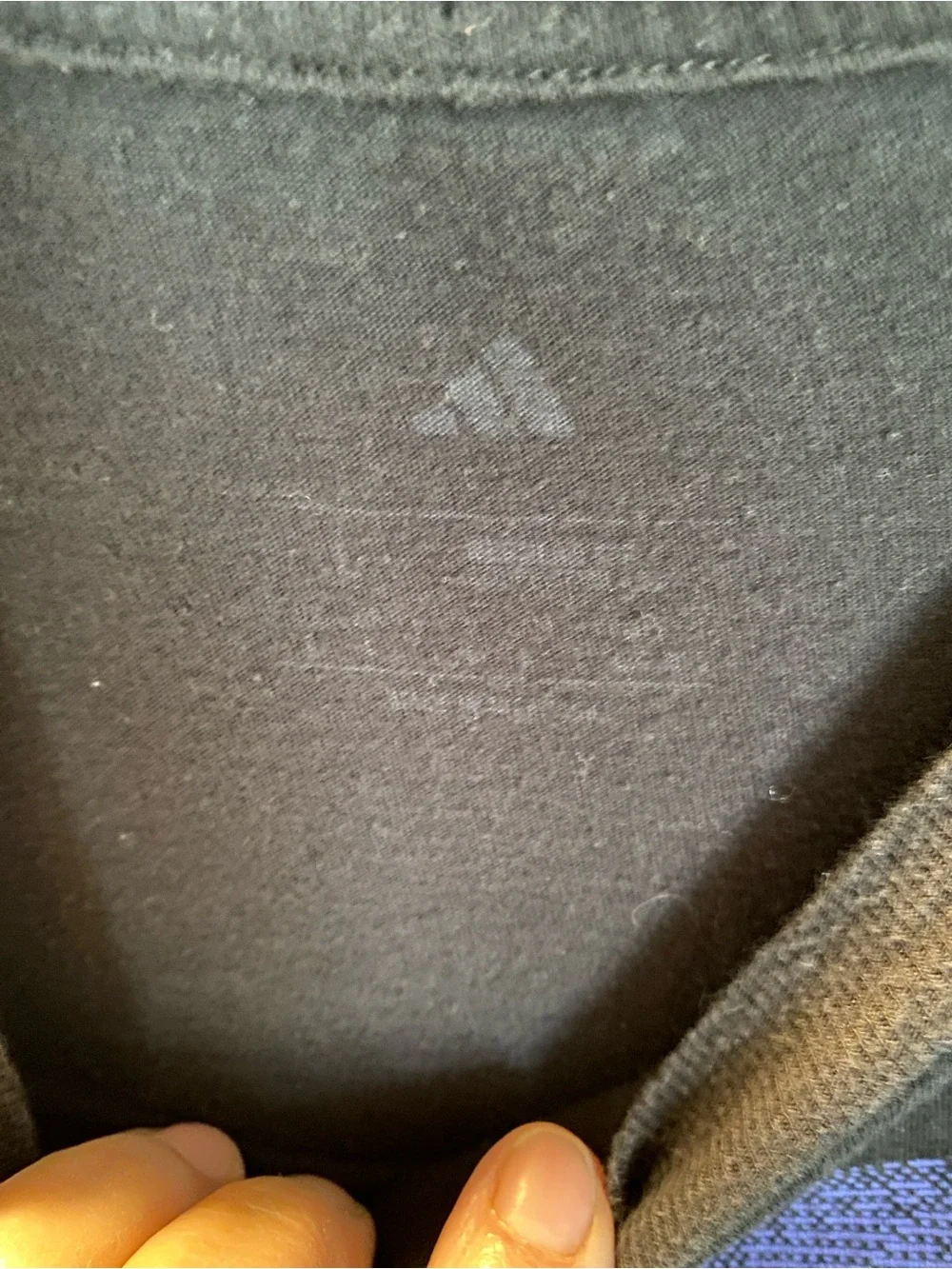Adidas Men’s Black T-Shirt with Purple Logo